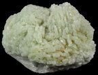 Green Prehnite Crystal with Quartz - Morocco #52278-1